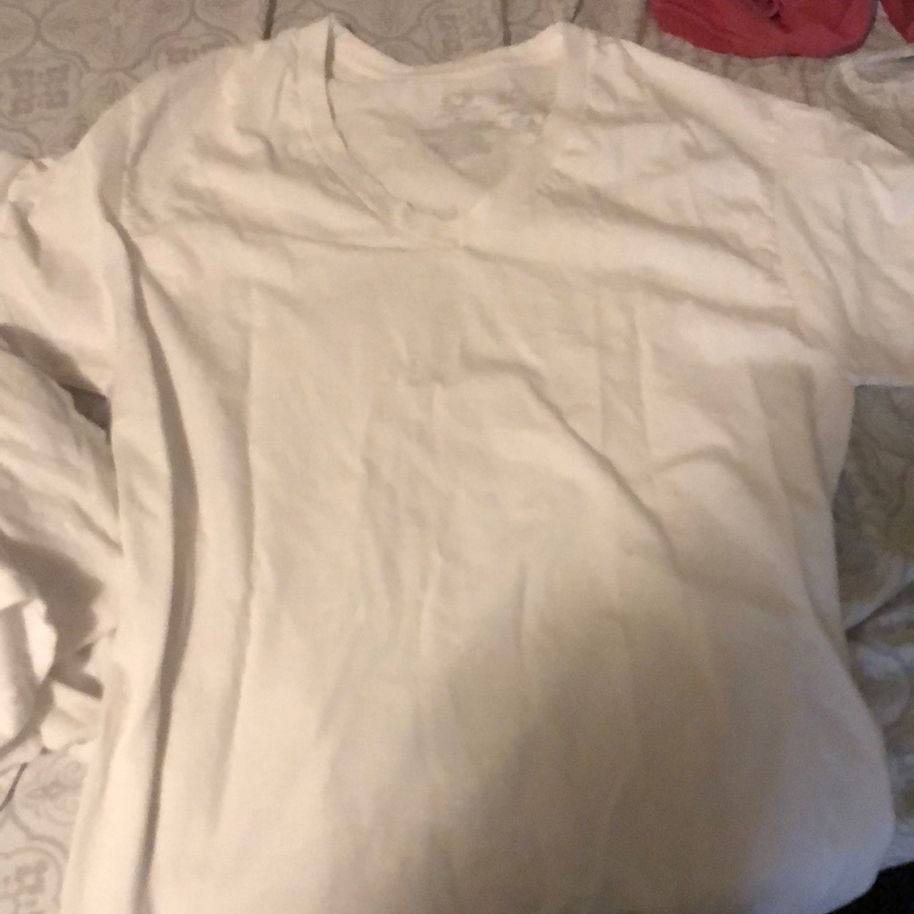men’s five pack v neck work undershirt